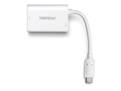 TrendNet : USB-C TO VGA HDTV ADAPTER avec PD SUPPORT