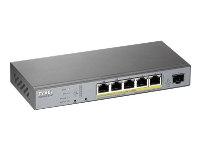 Zyxel : 6 PORT MANAGED CCTV POE SWITCH LONG RANGE 60W 802.3BT
