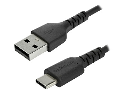 Startech : 2M DURABLE USB 2.0 TO USB C cable Noir ARAMID FIBER