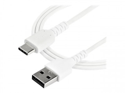 Startech : 2M DURABLE USB 2.0 TO USB C cable WHITE ARAMID FIBER
