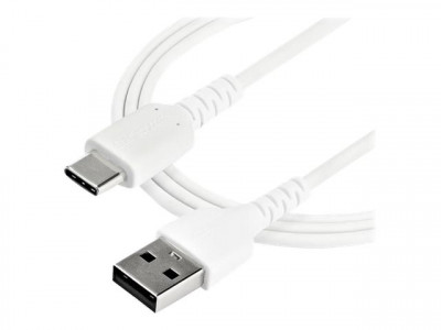 Startech : 1M DURABLE USB 2.0 TO USB C cable WHITE ARAMID FIBER