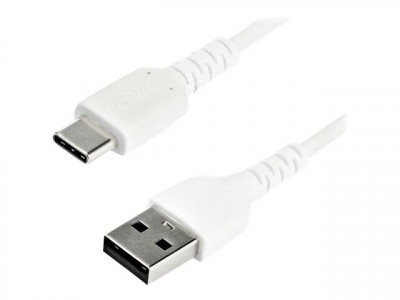 Startech : 1M DURABLE USB 2.0 TO USB C cable WHITE ARAMID FIBER