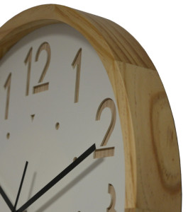 CEP Orium Horloge murale à quartz à cadran bois 