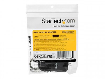 Startech : PORTABLE USB C TO HDMI ADAPTER QUICK-CONNECT KEYCHAIN 4K 30HZ