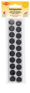 KLEIBER Pastilles auto-agrippantes, diamètre : 16 mm, noir