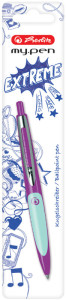 herlitz Druckkugelschreiber my.pen, hellblau/dunkelblau