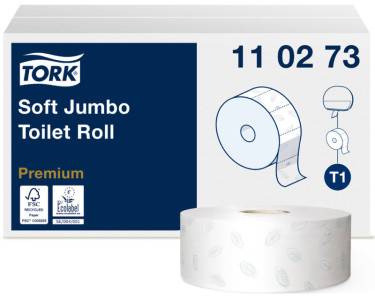 TORK Papier toilette grand rouleau Jumbo, 2 plis, blanc