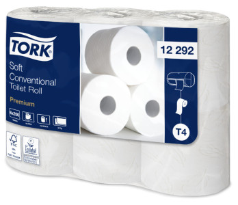 TORK Papier toilette, 3 plis, blanc
