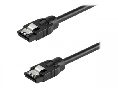 Startech : 0.6 M ROUND SATA cable - 6GBS SATA CORD - LATCHING CONNECTORS
