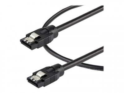 Startech : 0.3 M ROUND SATA cable - 6GBS SATA CORD - LATCHING CONNECTORS