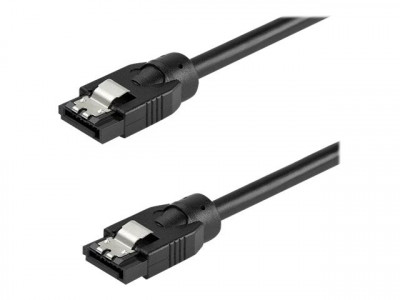 Startech : 0.3 M ROUND SATA cable - 6GBS SATA CORD - LATCHING CONNECTORS