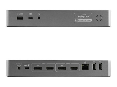 Startech : 2 X 4K UNIVERSAL LAPTOP DOCKING STATION USB-C/USB 3.0 100W PD