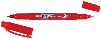 Tombow Feutre double pointe MONO twin, rouge