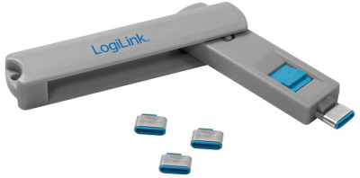 LogiLink Verrou de sécurité USB-C, 1 clé / 4 verrous