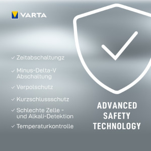 VARTA Chargeur LCD Smart Charger+, 4x piles Mignon AA incl.