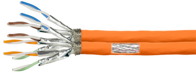 LogiLink Câble d'installation, Cat.7A, S/FTP, 100 m, Duplex