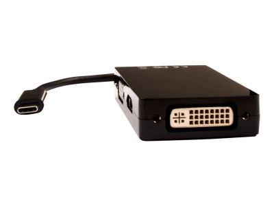 V7 : BLACK USB C ADAPTERUSB C TO VGA DVI HDMI ADAPTER