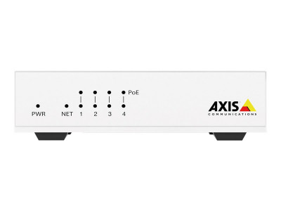 Axis : AXIS D8004 UNMANGED POE SWITCH 4CHANNEL 10/100 MBPS POE+ SWITCH