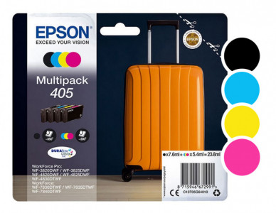 Epson 405 Multipack de 4 Cyan Magenta Jaune 300 pages Noir 350 pages