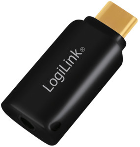 LogiLink Adaptateur audio USB-C, noir