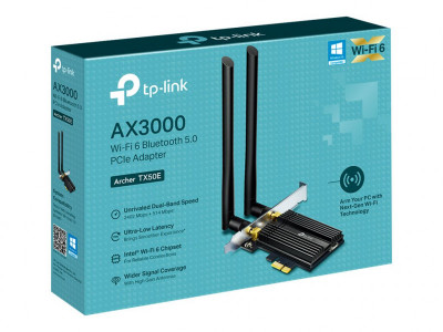TP-Link : AX3000 WI-FI 6 et BT 5.0 PCIE INCLUDE HIGH GAIN ANTENNAS