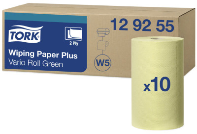TORK Rouleau papier d'essuyage, 2 plis, 55 m, fort, vert