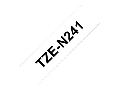 Brother : TZE-N241 BLACK ON WHITE 18MM F/PT210E/220/300/310/540