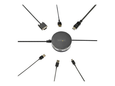 Startech : USB C MULTIPORT ADAPTER DOCK HDMI/DP/VGA -PD/USB/GBE