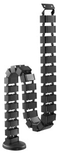 DIGITUS Chemin de câbles flexible, couleur : noir