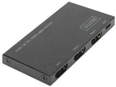 DIGITUS Ultra Slim HDMI Splitter, 1x2, 4K/60 Hz, schwarz