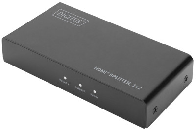 DIGITUS Répartiteur HDMI 4K, double, avec downscale, noir