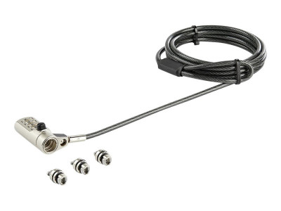 Startech : 2 M (6.6 FT.) LAPTOP cable LOCK 4-DIGIT K-SLOT NANO WEDGE