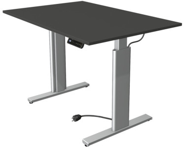 Kerkmann Sitz-Steh-Schreibtisch Move 3, (B)1.200 mm, graphit