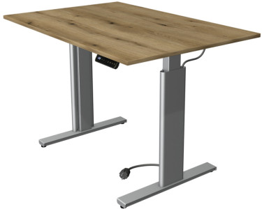 kerkmann Table de bureau assis-debout Move 3, blanc