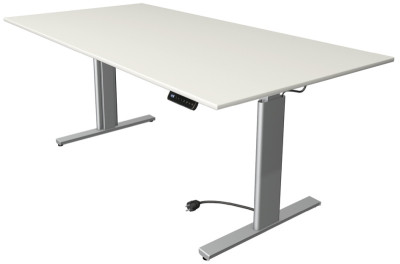 kerkmann Sitz-Steh-Schreibtisch Move 3, (B)1.800 mm, weiß