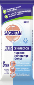 SAGROTAN Lingette nettoyante hygiénique, odeur neutre