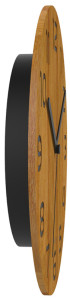 UNiLUX Horloge murale / à quartz PALMA Bamboo, bambou noir