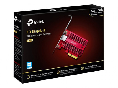 TP-Link : 10 GIGABIT PCI EXPRESS NETWORK ADAPTER PCIE 3X4 +CAT6A ETH CBL