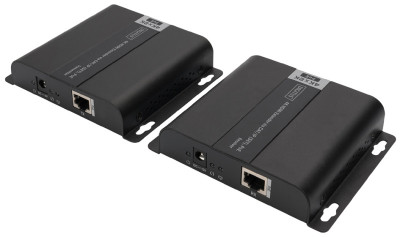 DIGITUS 4K HDMI Extender Set über Kat / IP, PoE, schwarz