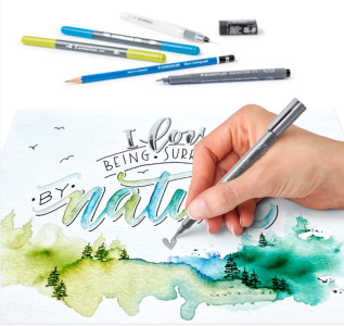 STAEDTLER Aquarell- & Handlettering-Set Watercolor