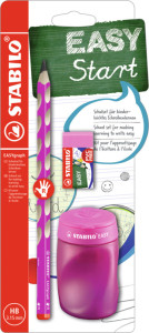 STABILO Kit pour écolier EASYgraph, pour droitiers, rose vif