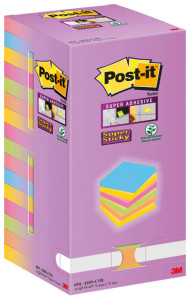 Post-it Bloc-note Super Sticky Notes, 76 x 76 mm Tower