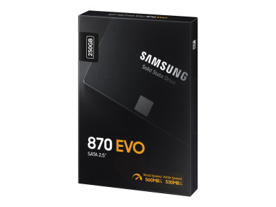 Samsung : SSD 870 EVO 2.5IN 250GB SATA 6 GB/S V-NAND MLC