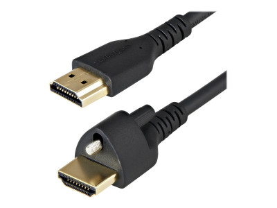 Startech : 1 M HDMI 2.0 cable - TOP SCREW LOCK CONNECTOR