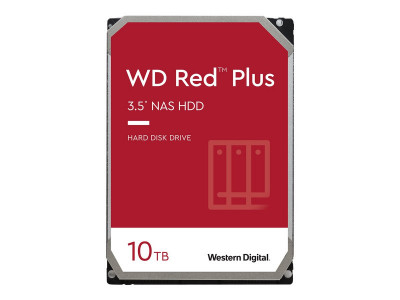 Western Digital : 10TB RED PLUS 256Mo CMR 3.5IN SATA 6GB/S INTELLIPOWERRPM