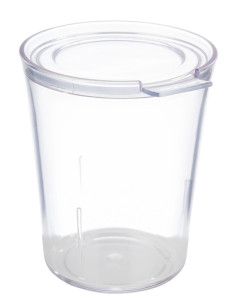 APS Gobelet avec couvercle SUPER CUP, 16 pièces, transparent