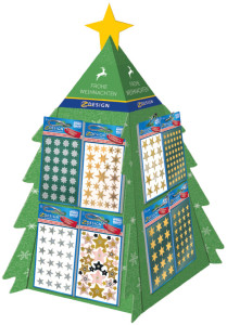 AVERY Zweckform ZDesign Stickers de Noël dans un présentoir