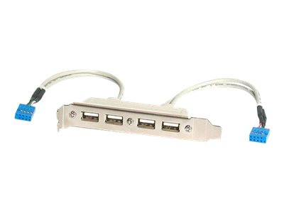 Startech : 4 PORT USB A FEMALE SLOT PLATE ADAPTATEUR