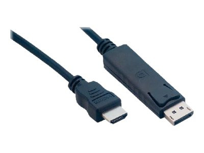 MCL Samar : CABLE DISPLAY PORT MALE / HDMI MALE - 2M BLACK