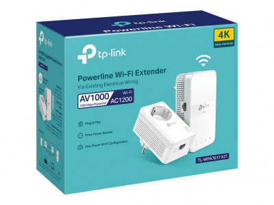 TP-Link : AV1000 GIGABIT POWERLINE AC WI-FI kit 300 MBPS AT 2.4 GHZ +